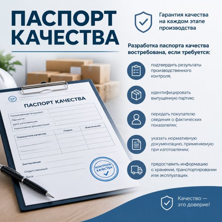 Паспорт качества